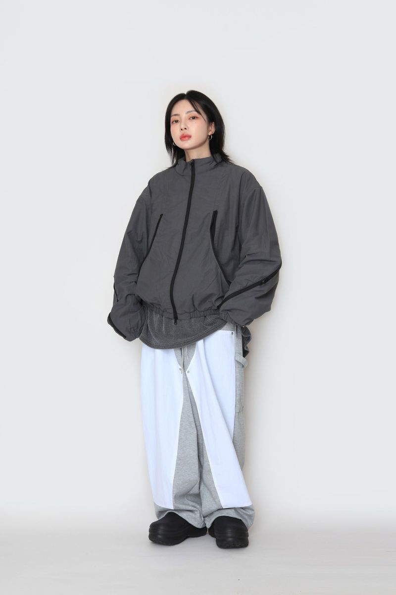 Multi-Zipper Wind Jacket
