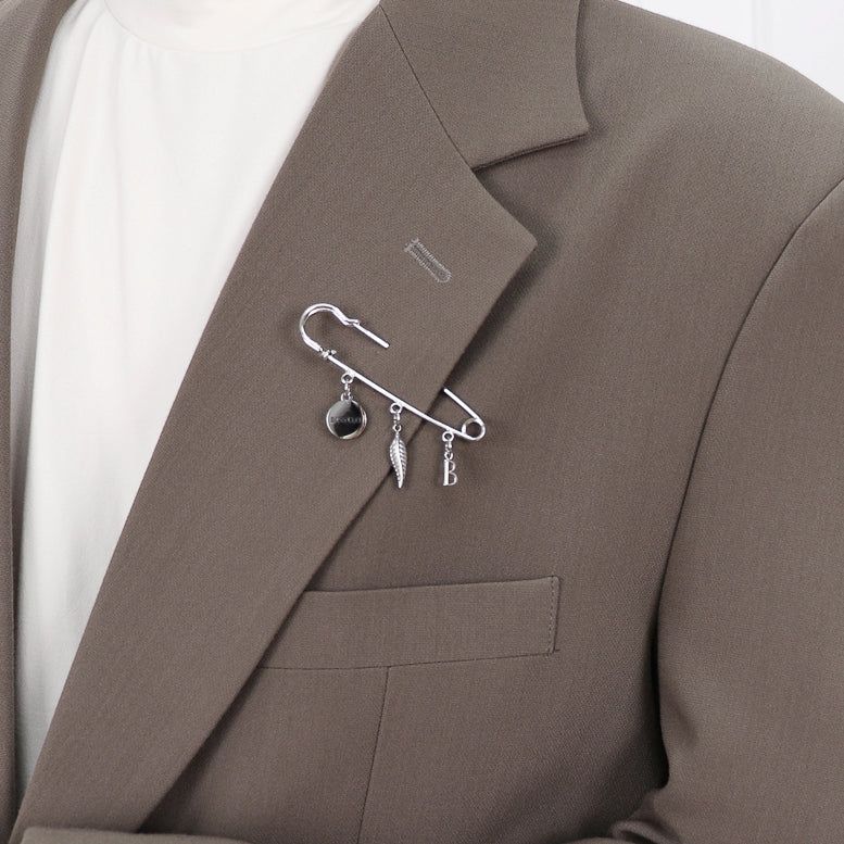 Men's Simple Clothes Pin Broach_CLEF SINGLE Brooch
