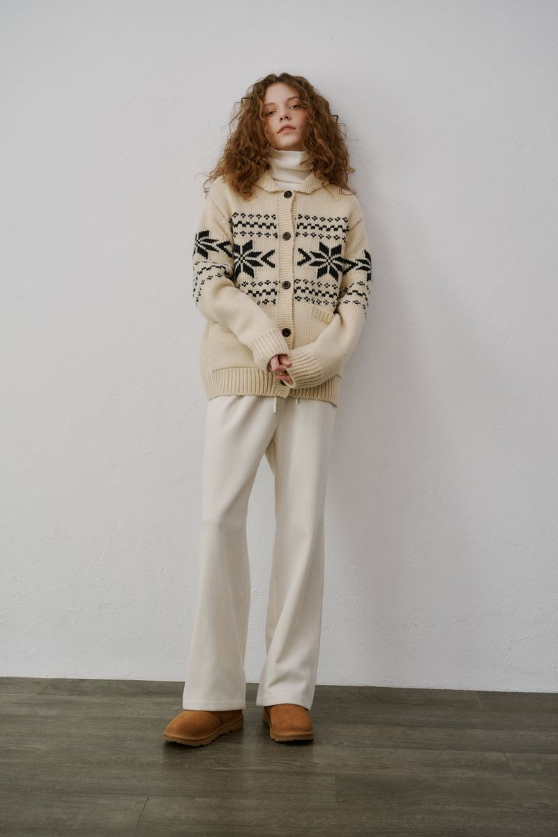 Snow cowichan cardigan (Ivory)