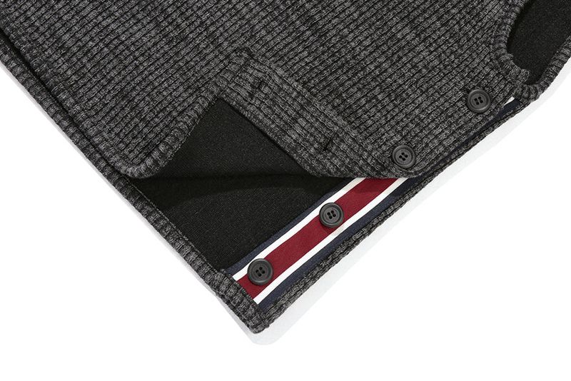 SIDE OPEN KNIT VEST_CHARCOAL