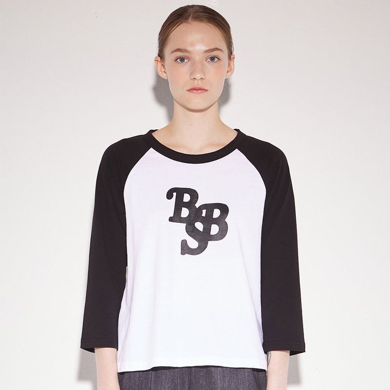 B SLASH B（ビースラッシュビー）の「ロゴラグランTシャツ（トップス）」