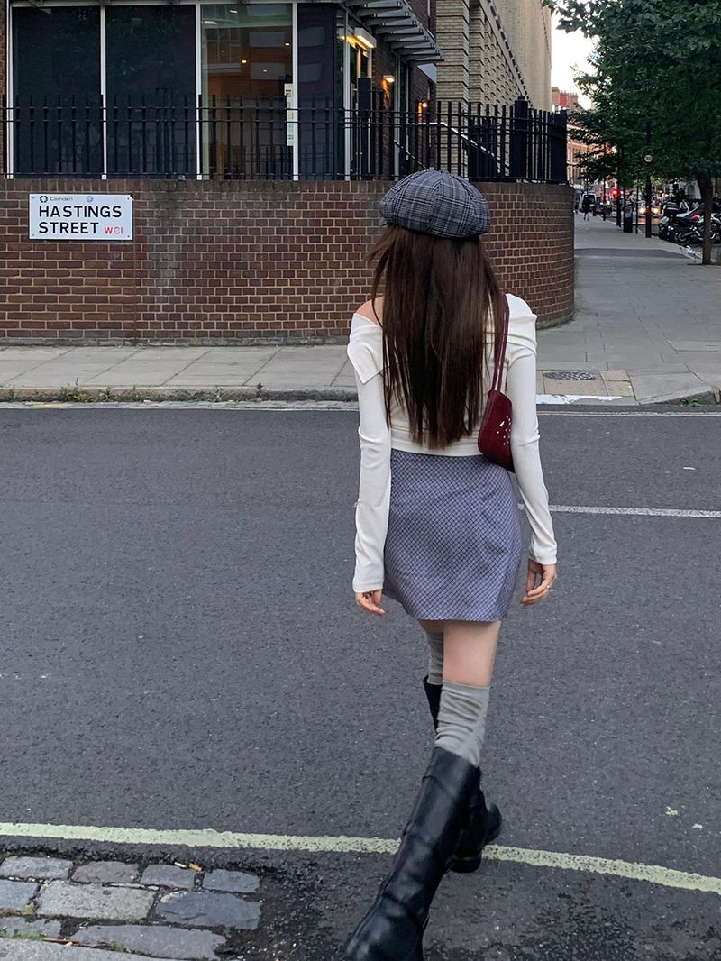 [MADE] Bellis checkered mini skirt
