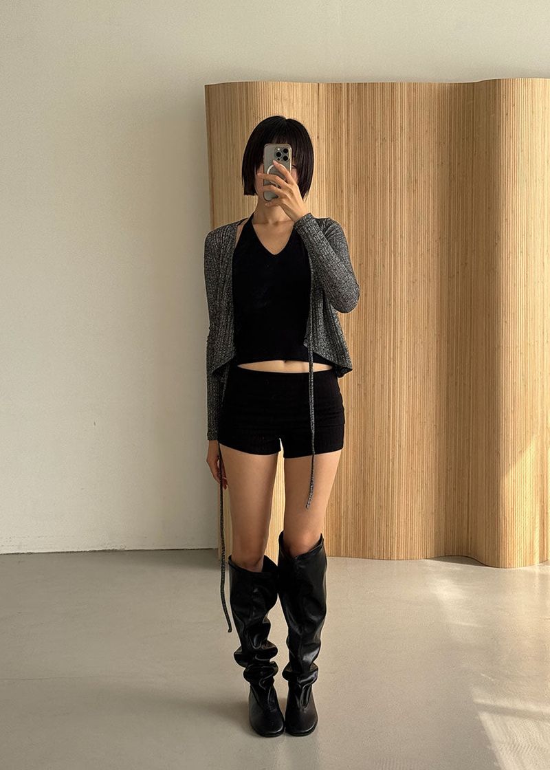 THIGH HIGH FLAT BOOTS