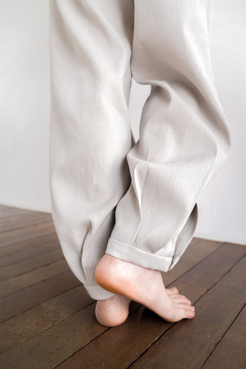 ステッチジョガーパンツ, ベージュ