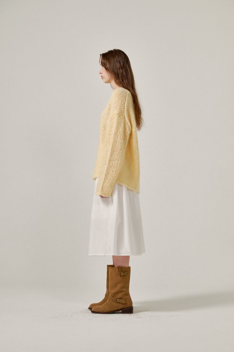 Mohair knit (Yellow)