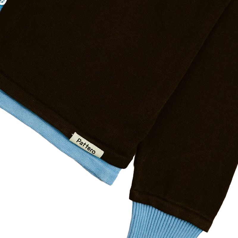 Lumen Layered Cardigan - Choco Blue Size 2