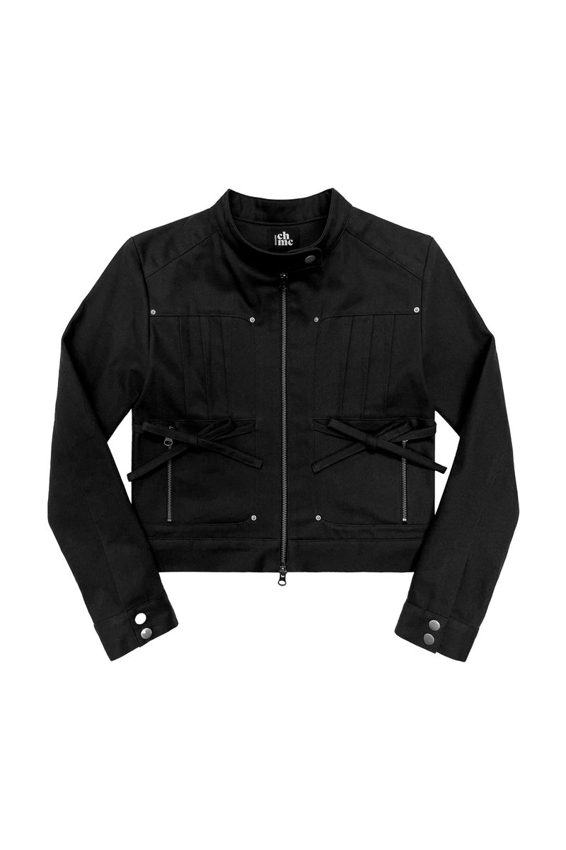 CHEMEHC（チェメッシ）の「PINTUCK COTTON JACKET (BLACK)（Jackets/Outerwear）」