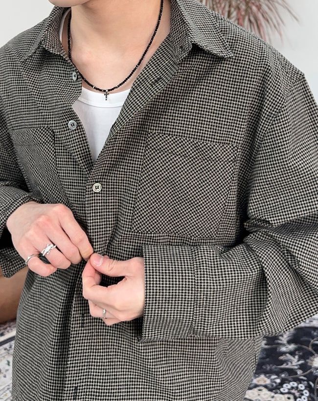 Fencer Mini Check Crop Shirt