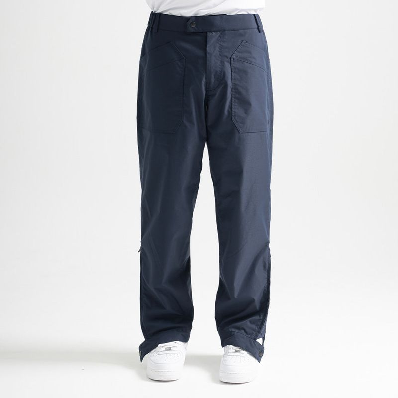 Poly Cotton Cargo Pants - NAVY