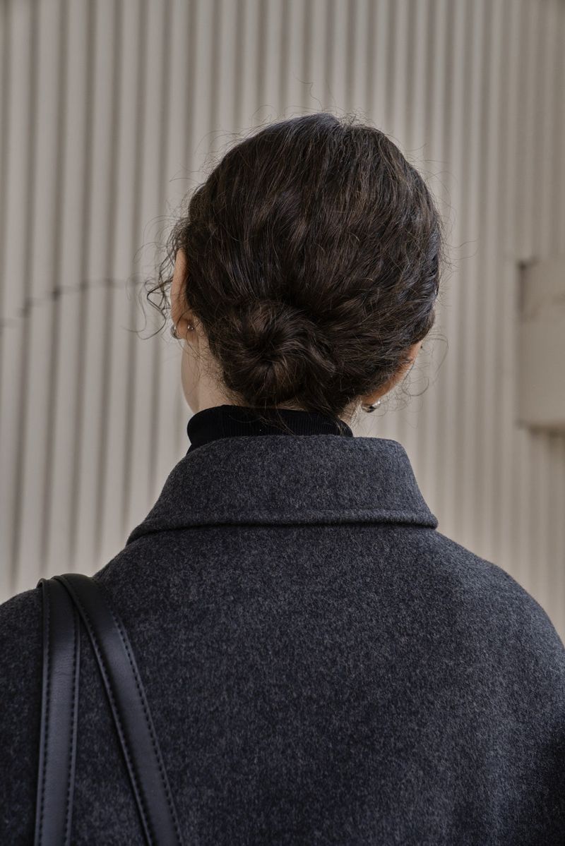 BLOUSON WOOL JACKET_GRAY