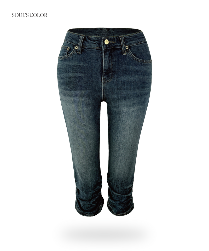 SOUL'S COLOR（ソウルズカラー）の「Rita Washed Semi-Low Capri Denim（Pants）」