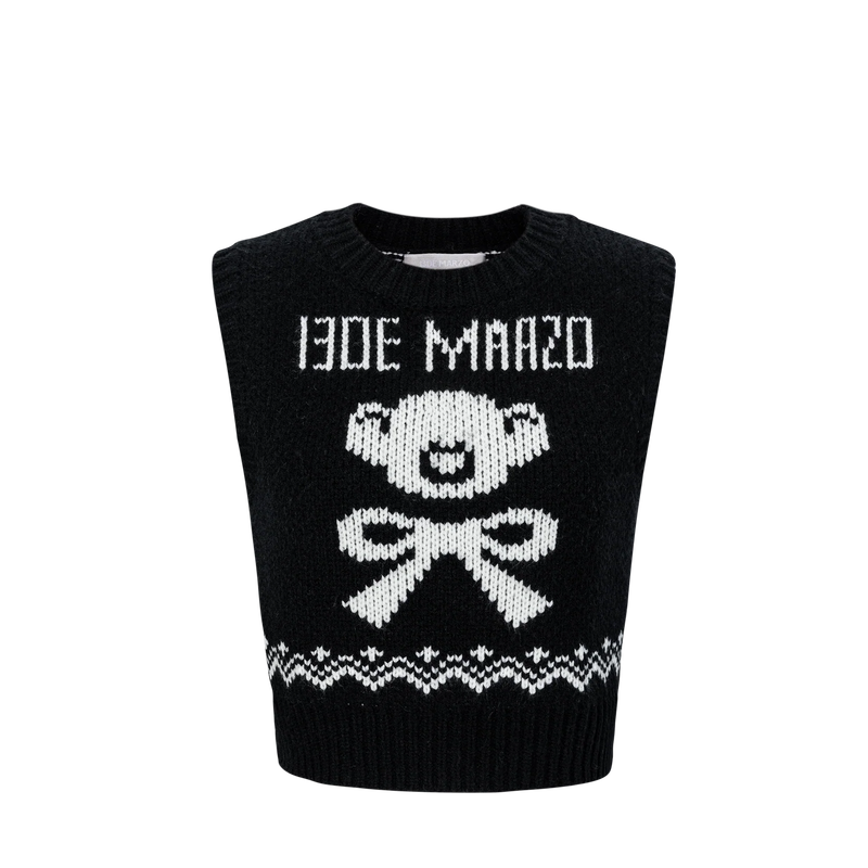 13DE MARZO（トレセ・デ・マルゾ）の「13DE MARZO Fair Isle Bear Knit Vest（Tops）」
