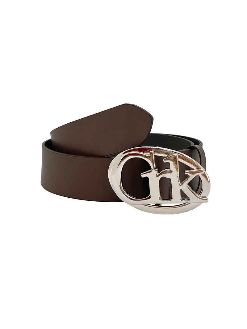 crank（クランク）の「LOGO BUCKLE LEATHER BELT_BR（Fashion Accessories）」