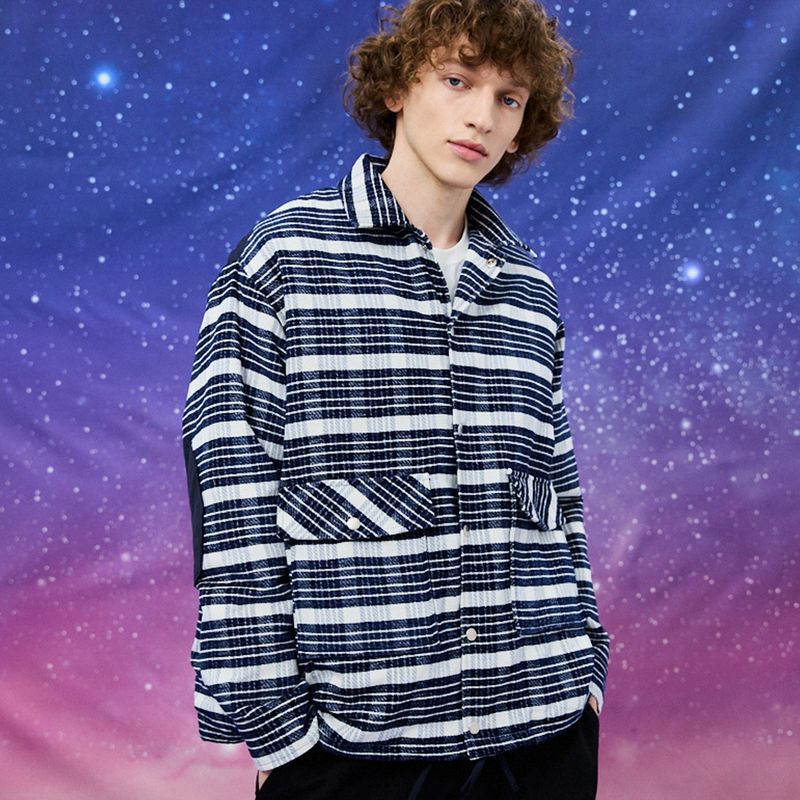Padded check jacket