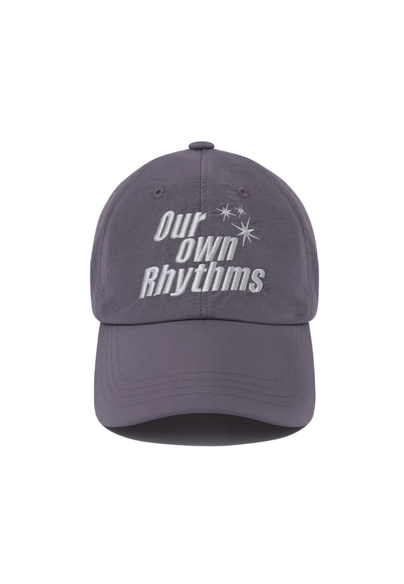 WOOALONG（ウアロン）の「Slogan nylon cap - DARK PURPLE（Hats）」