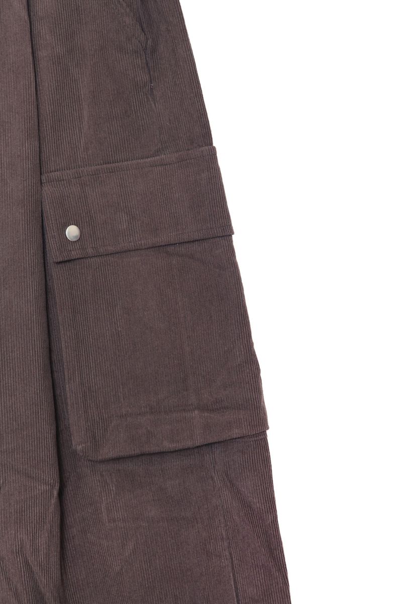 Corduroy Snap Cargo Pants