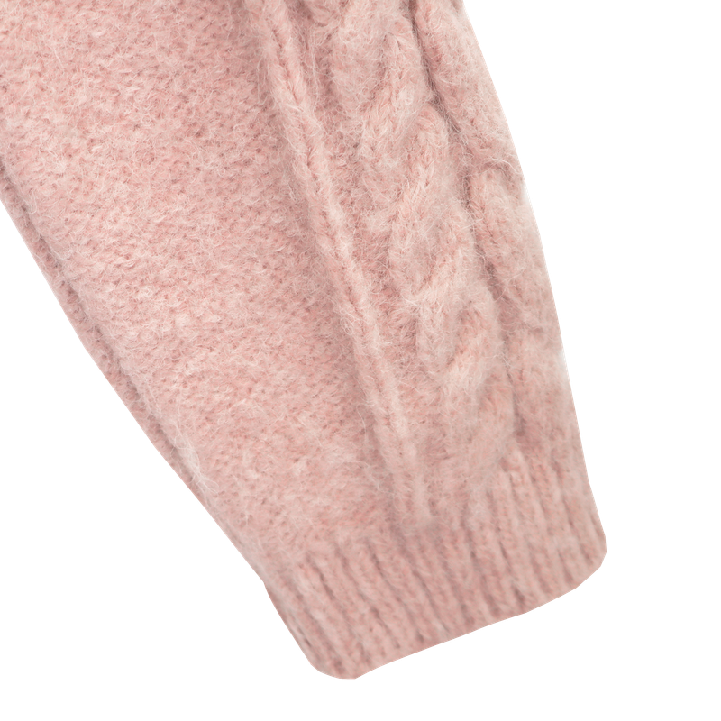 POMPOM TWIST CARDIGAN