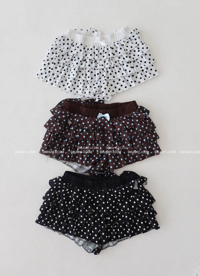 Dot dot cancan frill shorts