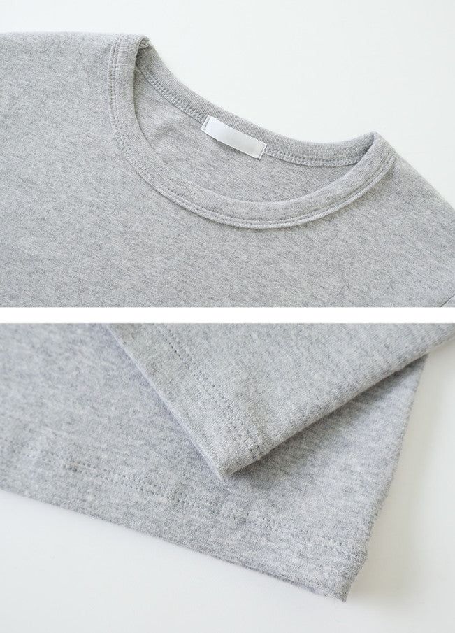 Peach Warm Basic Long Sleeve T-Shirt (6color)