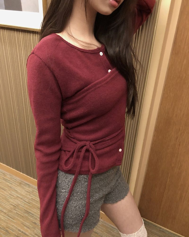 Deho Fleece Slim Top Cardigan