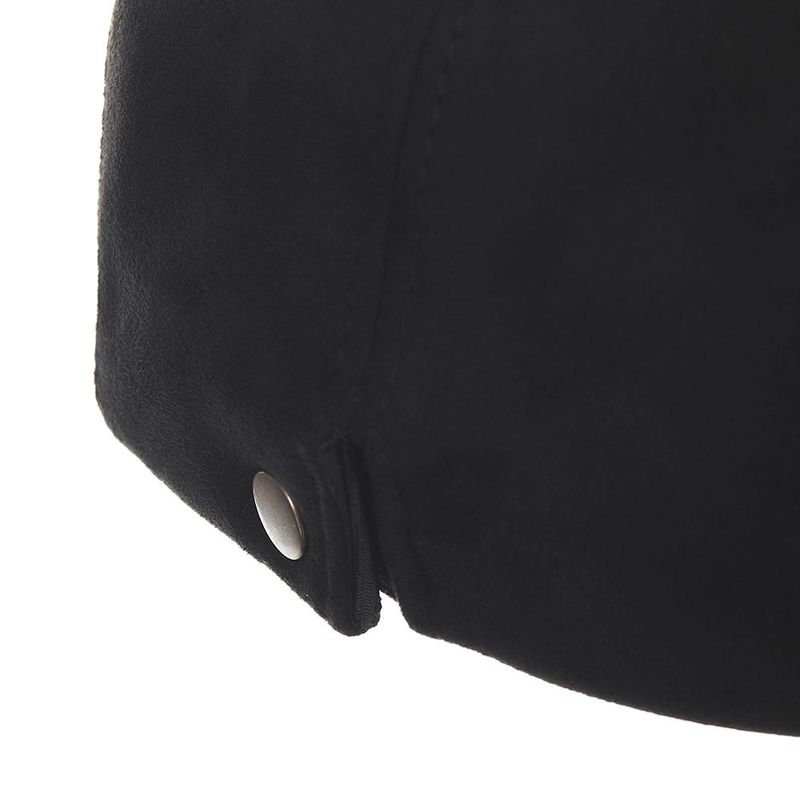 8287 Limitedition Suede Newsboy Cap (Black)