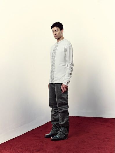 MEN - LYRICS - Double-Layer Long Sleeve Tee
