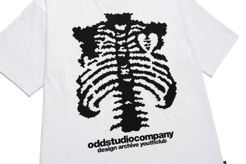 Skull Pixel Graphic Oversized Fit T-shirt