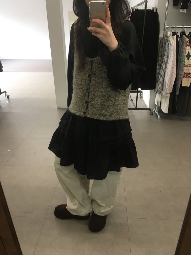 ビクトリアピンタックドレス (2color)