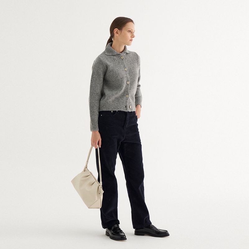 PLEATS SHOULDER BAG_IVORY