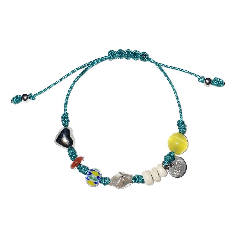 RUNDS(ランド)の「blue-green gemstone bracelet (Accessories)」