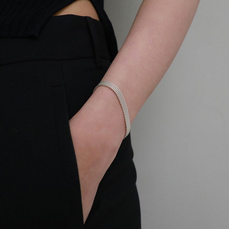 silver fabou bracelet (vermeil)