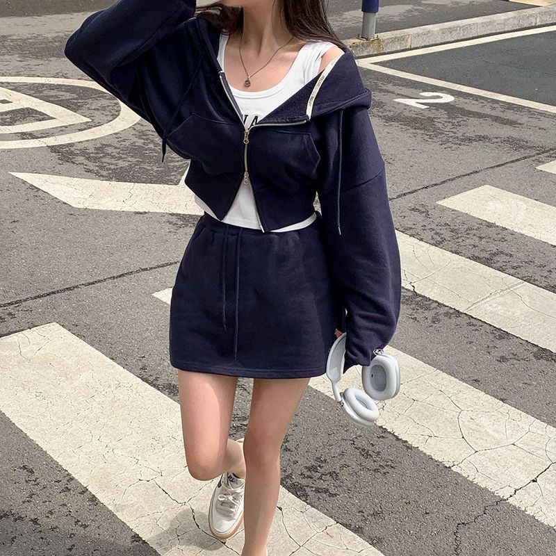 [Bellide made]Sporty two-way two-piece set