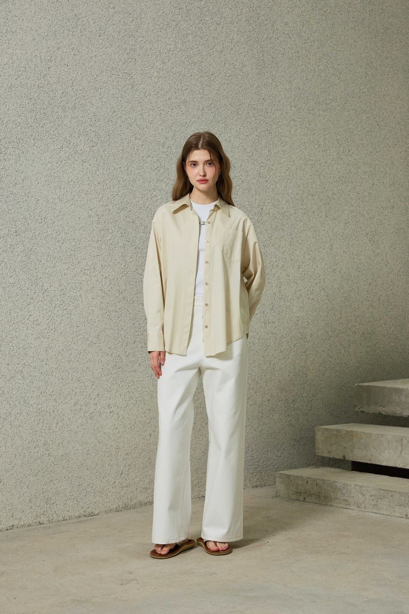 NOAH WIDE PANTS / ECRU