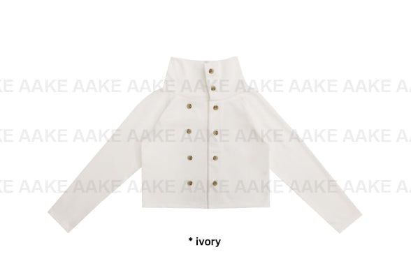 DOUBLE HIGH-NECK CARDIGAN