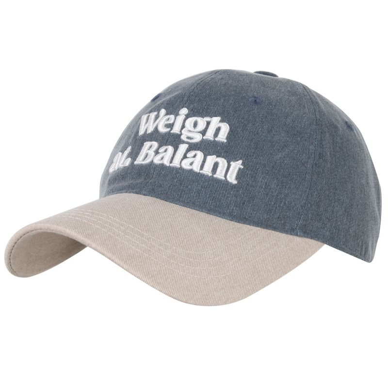 2-Tone Washed Ball Cap - Navy