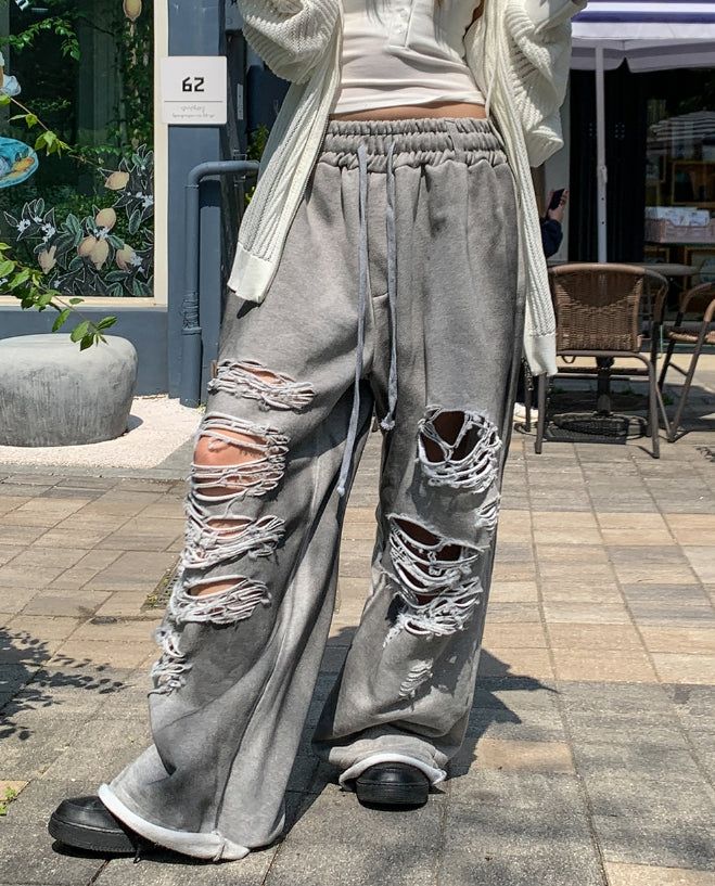 ULAN(ユレン)の「Ruby vintage dirty washing damage pants(Pants)」