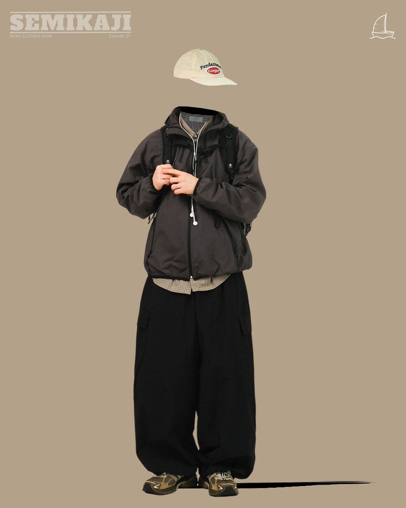 KET Nylon Hood Windbreaker