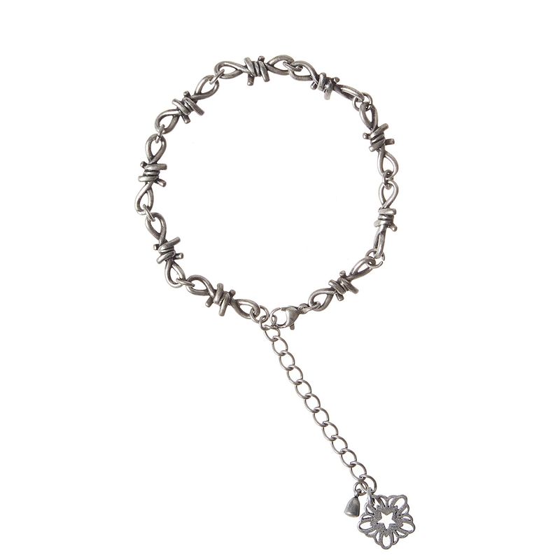 Barbed Wire Bracelet_Antique Silver