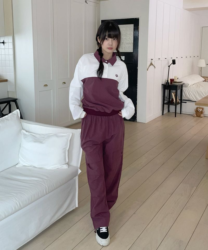 LOGO PIGMENT COLORING ANORAK