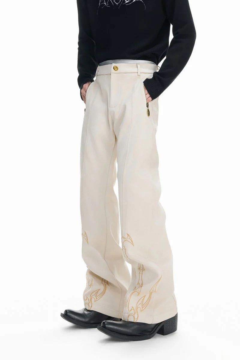 Thorn Totem Embroidered Pants