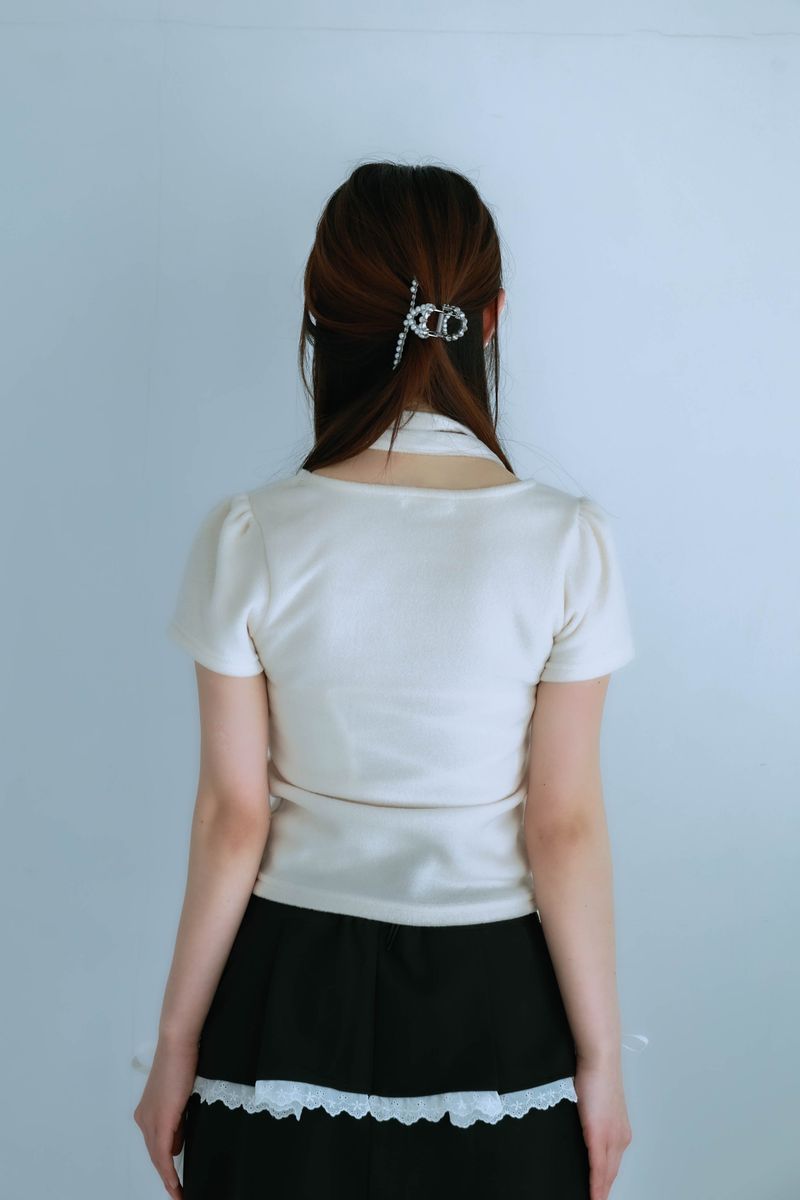 choker badge tee(ibory)
