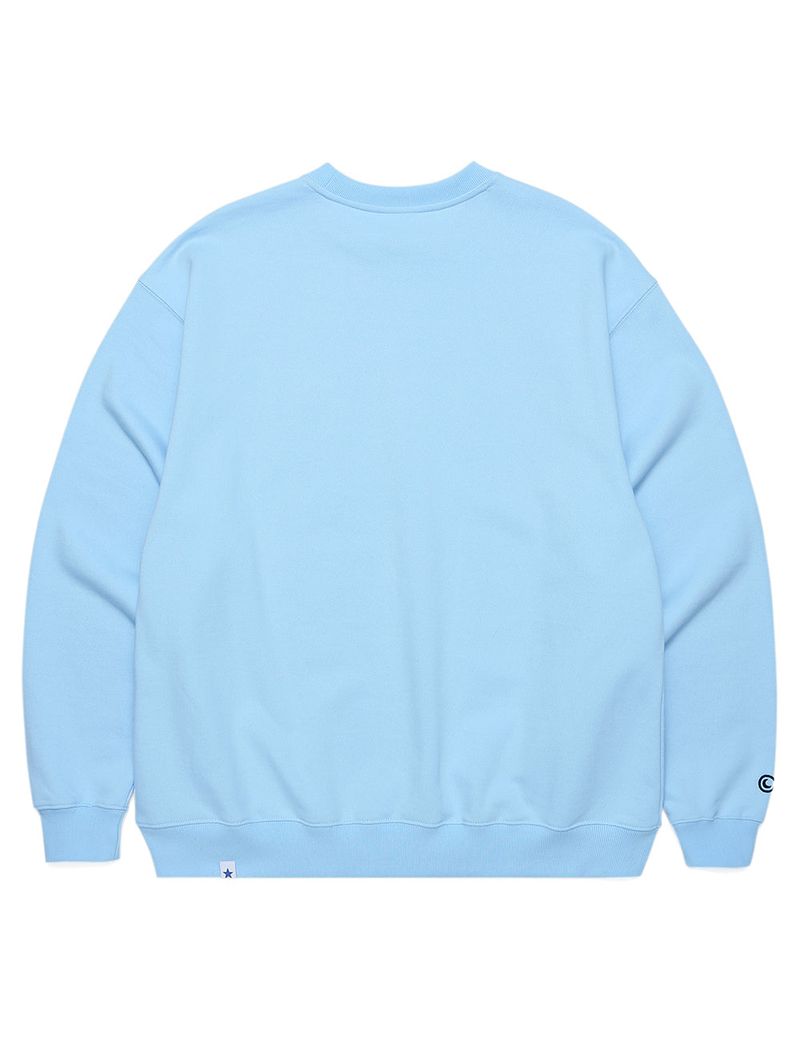 SELLER LOGO EMB SWEATSHIRT BLUE(CV2CFUM460A)