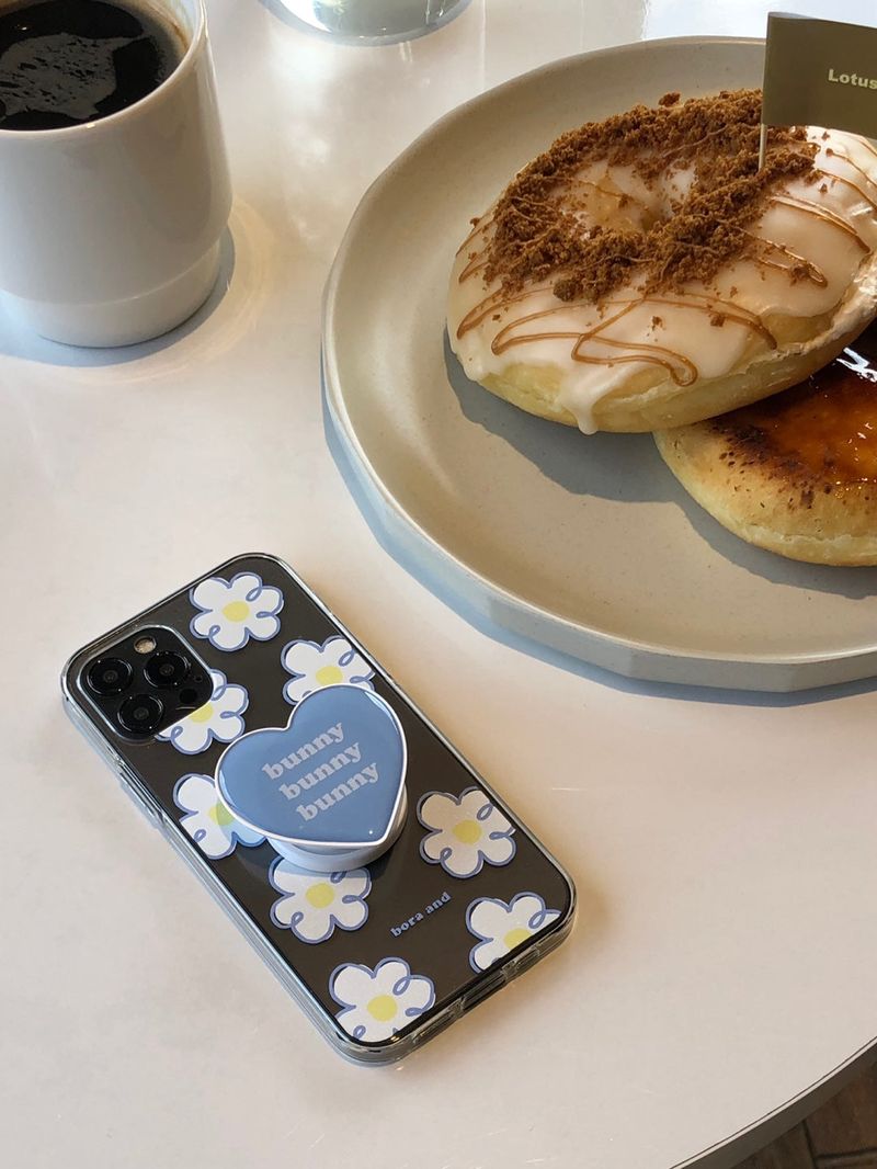 Blue flower jelly case (iphone case)