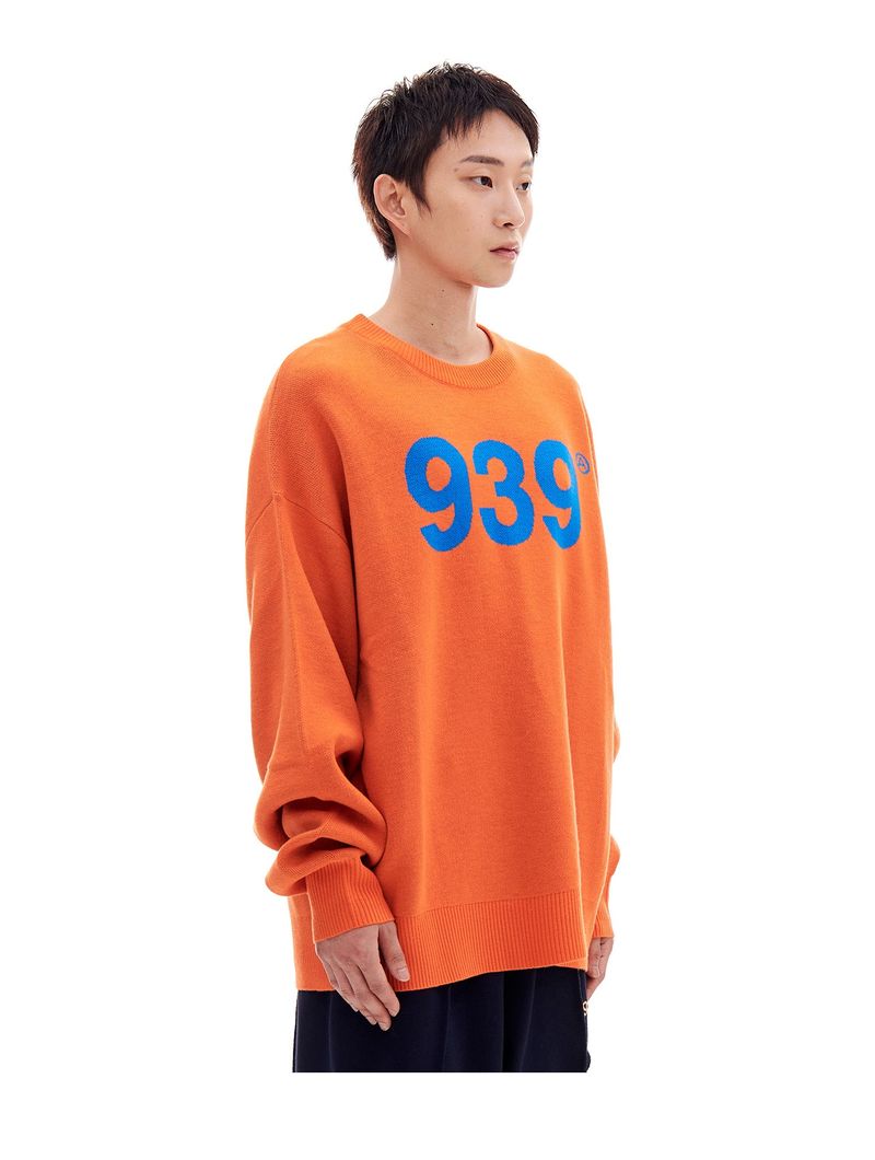 939 LOGO KNIT (ORANGE)