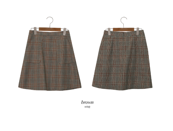 Classic Check Mini A-Line Skirt (2color)