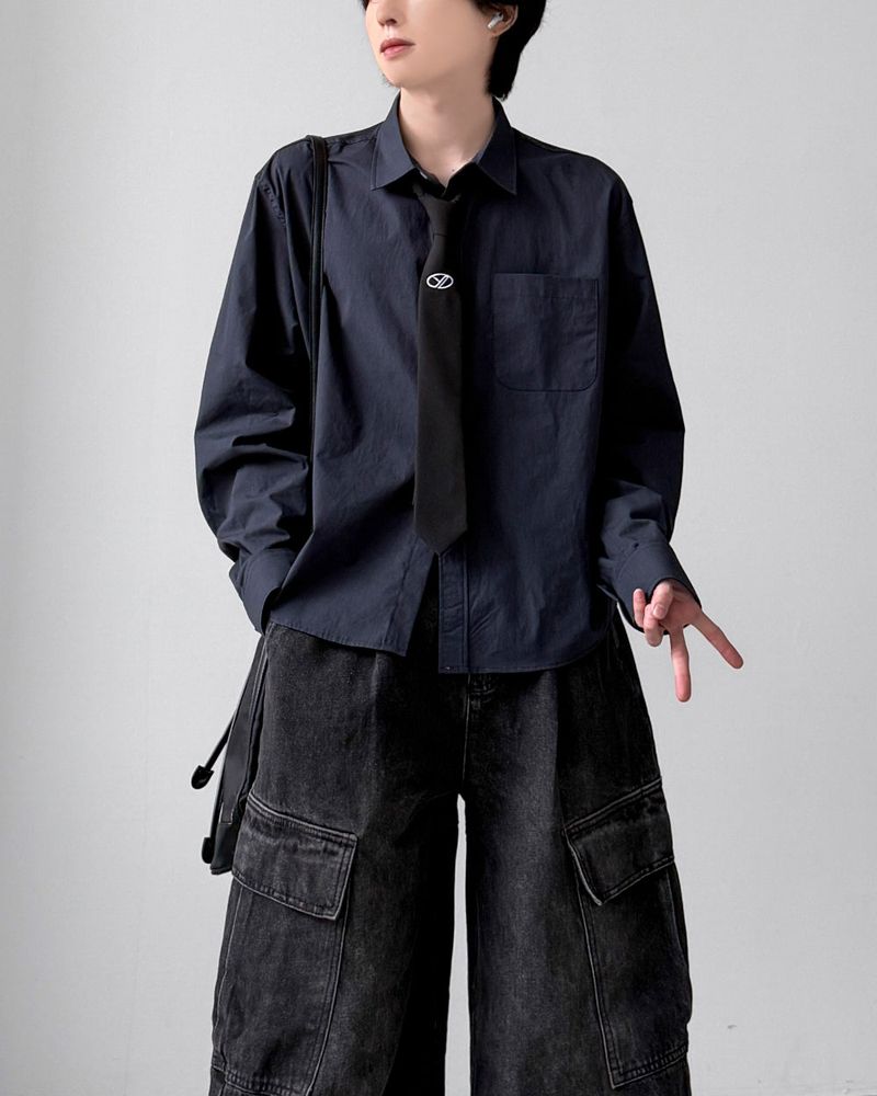 Even Pocket Crop Shirt