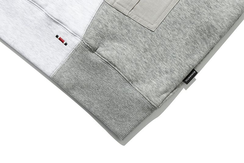 FLECK POCKET SWEAT SHIRT_LIGHT GRAY