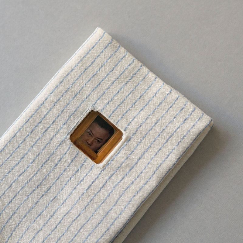 [MADE] Window stripe book cover_Sky blue