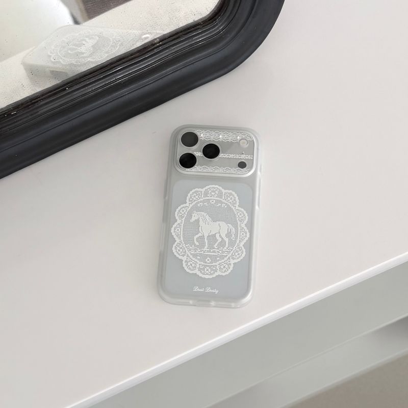 (반투명) horse lace phone case
