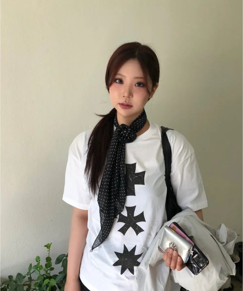 MM THREE SYMBOL LOGO T-SHIRTS (WHITE)